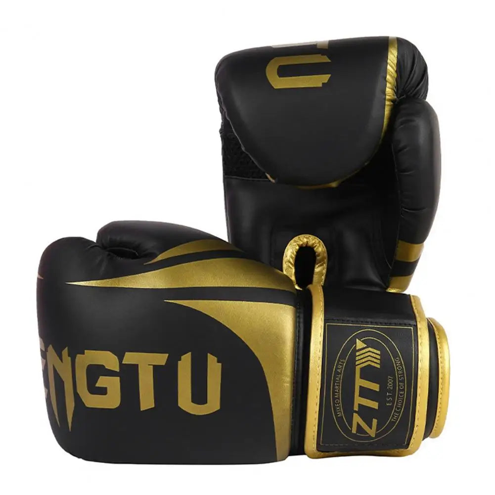 Boxing Gloves Professional Faux Leather Boxing Protective Gear Adults Sandbag Grappling Gym Training Gloves Protect Hand Gloves