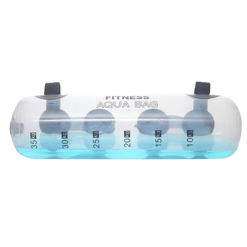 Transparent Cylindrical Weight-Bearing Fitness Water Dumbbell Fitness Exercise Training Weightlifting Equipment