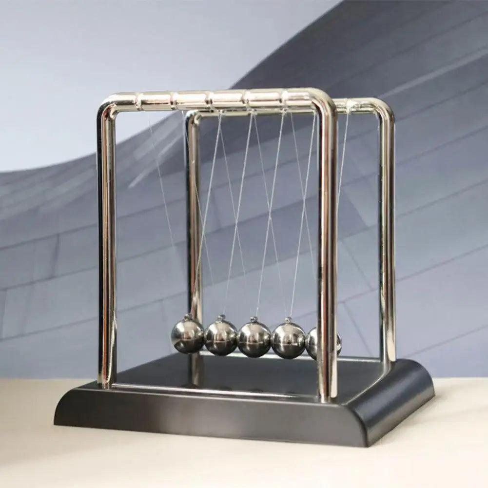 Mechanical Gadget Educational Physics Toy Newton'S Cradle Metal Pendulum for Office Stress Relief Home Desk for Science